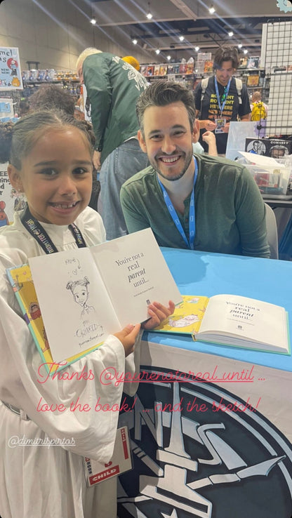 Signed Book with a drawing of your kids by Author